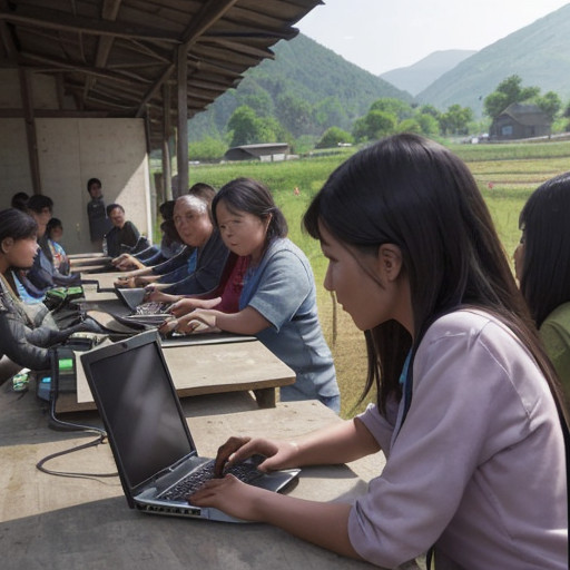 Belajar Berbasis Komputer Bagi Masyarakat Pedesaan